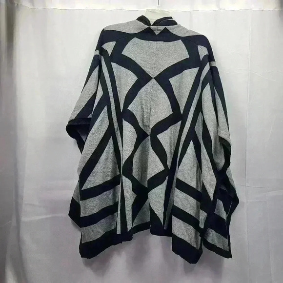 Mossimo Black and Grey Kimono Cardigan Cotton Women's Small - Picture 2 of 3